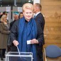 D. Grybauskaitė jau balsavo: oi, aš už permainas