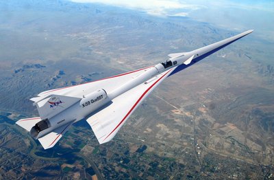 Viršgarsinis lėktuvas X-59. NASA/Lockheed Martin nuotr.