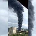 Vilniuje – didžiulis gaisras: 38 ugniagesiai pragariškas liepsnas malšino tris valandas
