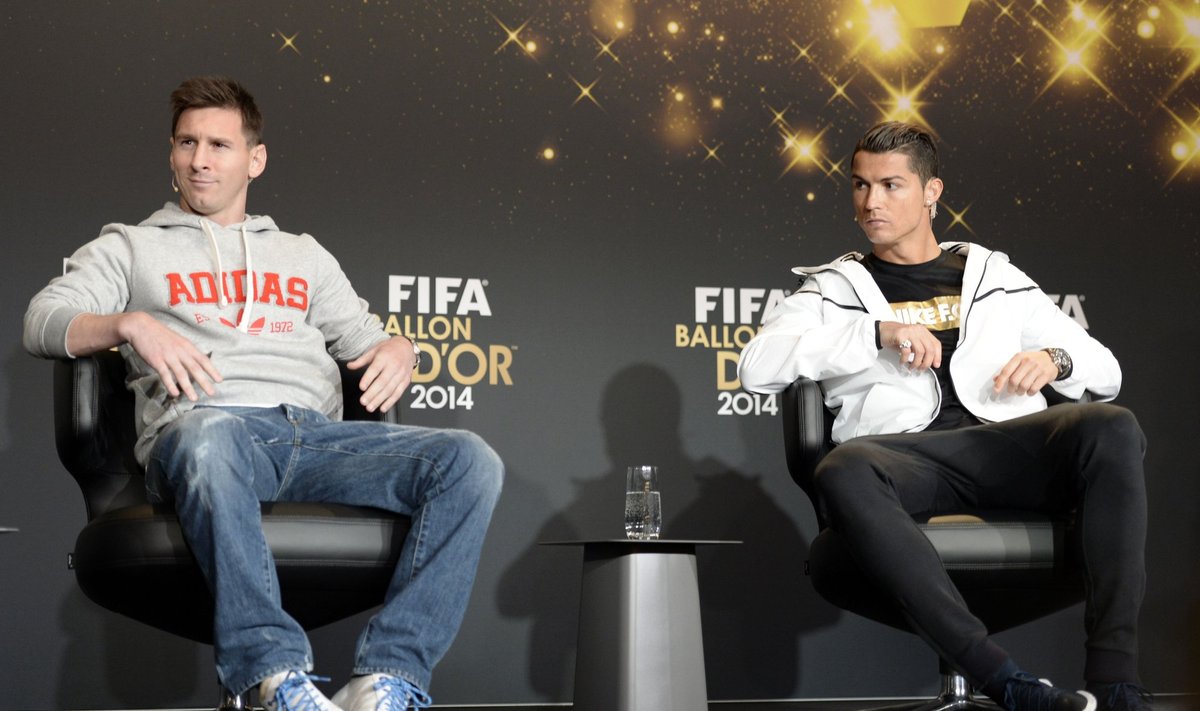 Lionelis Messi ir Cristiano Ronaldo