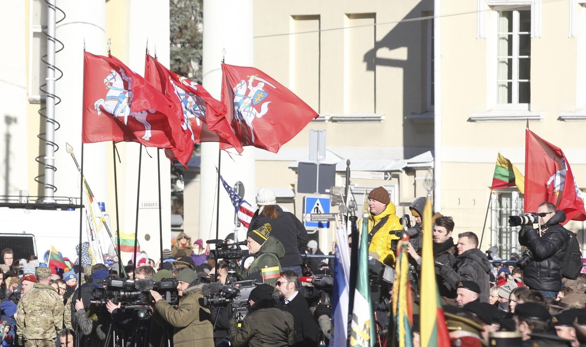 At the Daukantas Sq in Vilnius