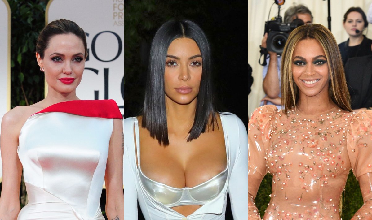 Angelina Jolie, Kim Kardashian, Beyonce