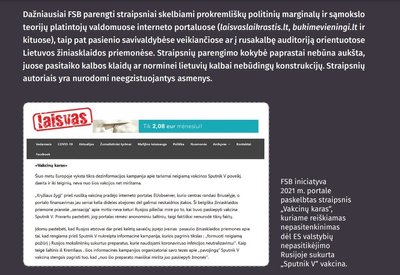 FSB ir prokremliškų marginalų Lietuvoje ryšiai