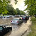 Draudikai įvardijo, kur Vilniuje po lietaus važiuoti automobiliu pavojingiausia
