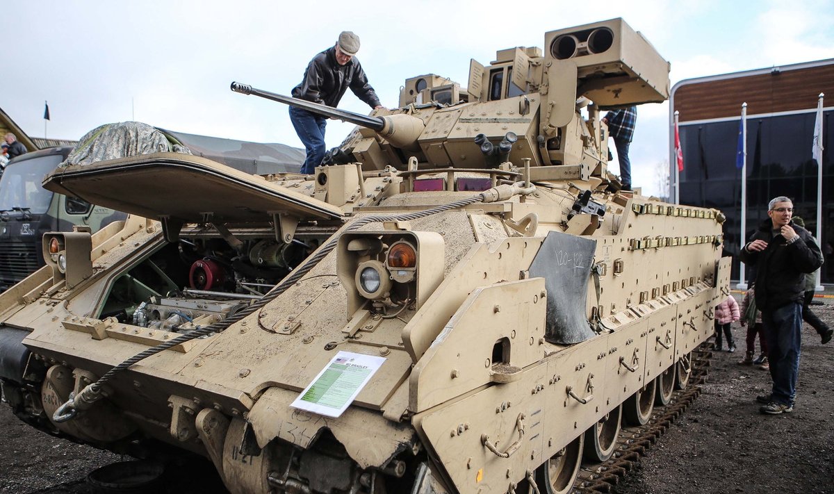 M2 Bradley at the open to publish viewing during the Iron Wolf 2014