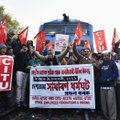 Indija: nacionaliniame streike dalyvauja apie 200 milijonų žmonių