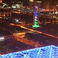 „Viena juosta, vienas kelias“ šviesų šou nušvietė Pekino olimpinį parką