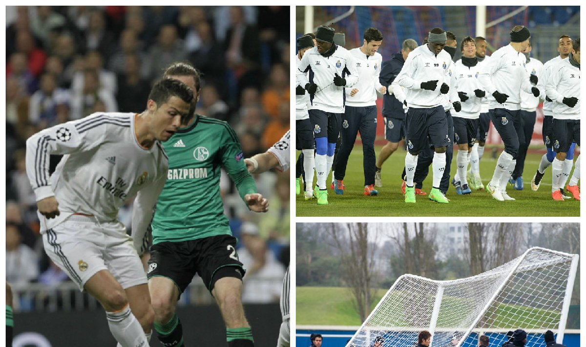 Cristiano Ronaldo kovoja su "Schalke" gynėjais, "Porto" ir "Basel" ekipos (Scanpix/AP/AFP nuotr.)