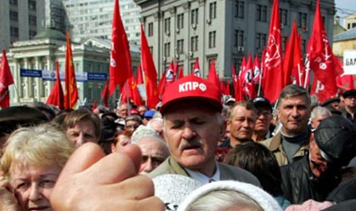Darbo žmonių šventės minėjime prasiveržė Rusijos gyventojų emocijos