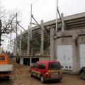 Dariaus ir Girėno stadiono statyboje jau atlikta du trečdaliai darbų