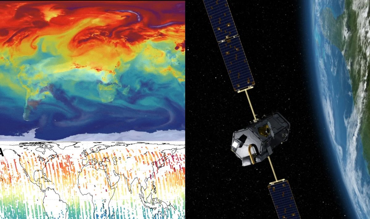 NASA CO2 stebėjimai. NASA nuotr.