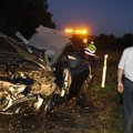 Netoli Trakų didžiulė avarija: automobiliai rėžėsi kaktomuša