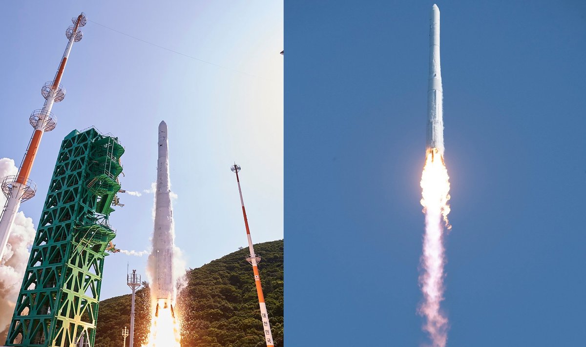 Pietų Korėjos raketa Nuri pakilo į kosmosą.