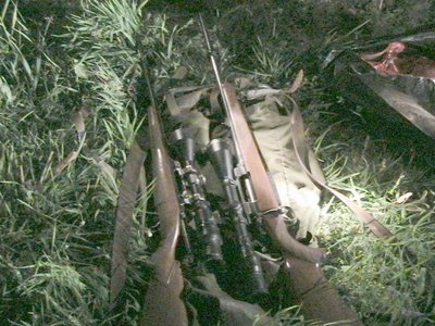 Klaipėdos RAAD konfiskuoti šautuvai su naktinio matymo prietaisais