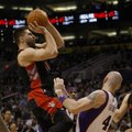 „Raptors“ klubas su L.Kleiza nutraukė aštuonių pralaimėjimų seriją NBA lygoje
