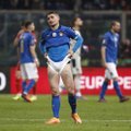 Italų krachas: Europos futbolo karaliai – už pasaulio čempionato borto