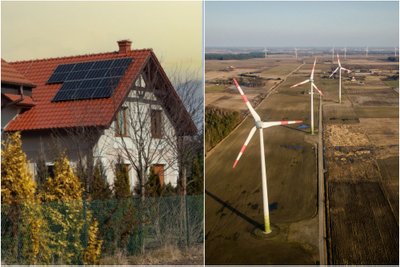 Saulės elektrinės ir vėjo jėgainės