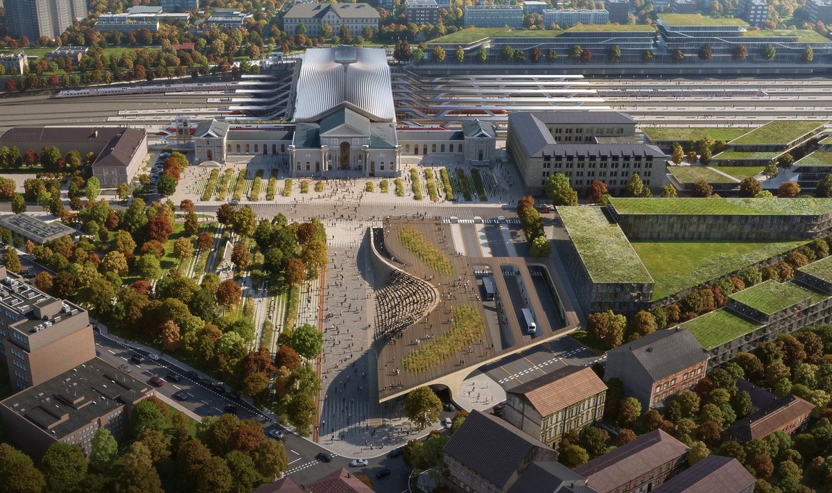 „Green Connect“ vizualizacijos Vilniaus geležinkelio stočiai
