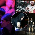 Su mylimąja atvykęs Dragūnas MMA kovose neliko tik stebėtoju: dėl čempiono užsiropštė ant scenos, jį palaikė šūksniais