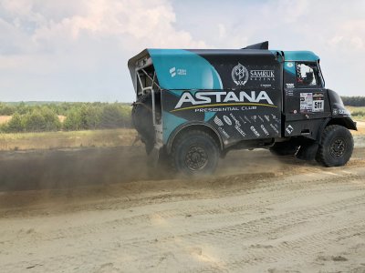 Aurelijus Petraitis su "Tatra" sunkvežimiu