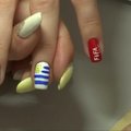Pasaulio futbolo čempionato simbolika papuošė Rusijos moterų nagus
