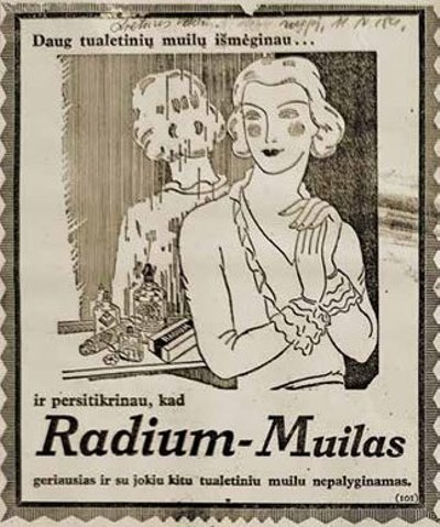 „Radium“ – taip vadinosi radioaktyvus, biologiškaiveikiantis „Mesefa“ gamintas muilas ir kremasį // Jurgos Petronytės ir Egidijaus Jankausko nuotr.