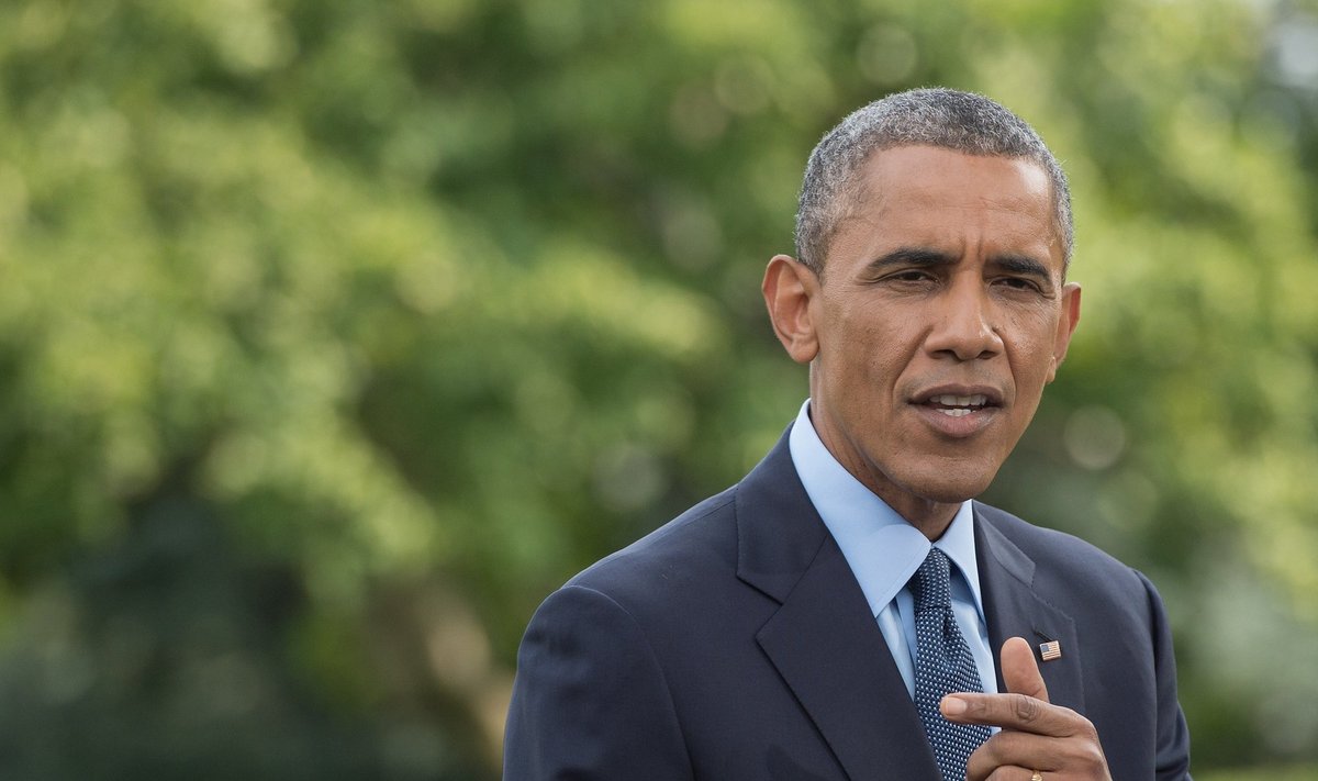 Barackas Obama praneša apie naujas sankcijas Rusijai