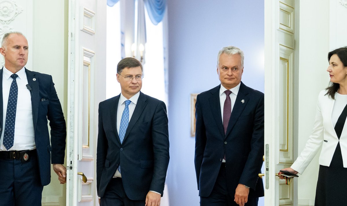 President Gitanas Nausėda met with Vice-President of the European Commission Valdis Dombrovskis