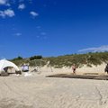 Leidimai nė motais: Nidos paplūdimyje užvirė statybos savaitgalį suplanuotam renginiui