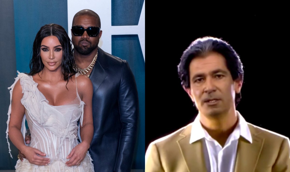 Kim Kardashian, Kanye Westas ir Roberto Kardashiano holograma/ Foto: Vida Press ir stop kadras 
