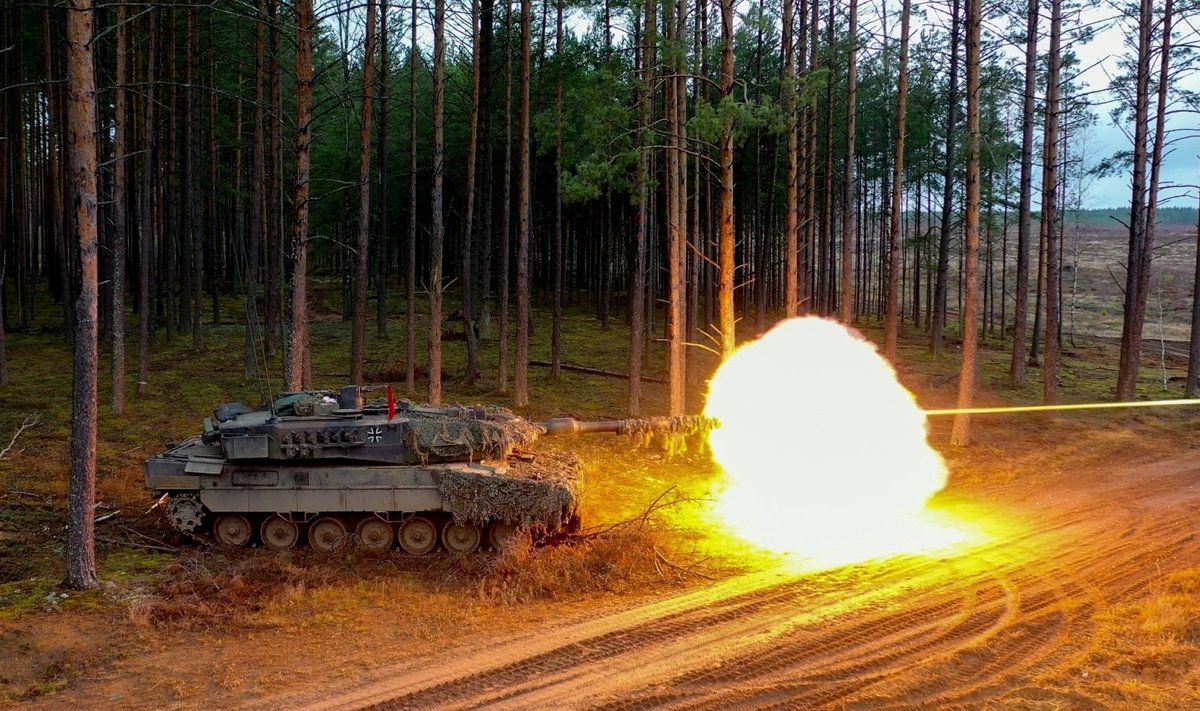 Tanko Leopard 2 šūvis