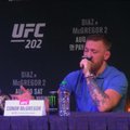 Prieš UFC kovą – teatrališkas mūšis spaudos konferencijos metu