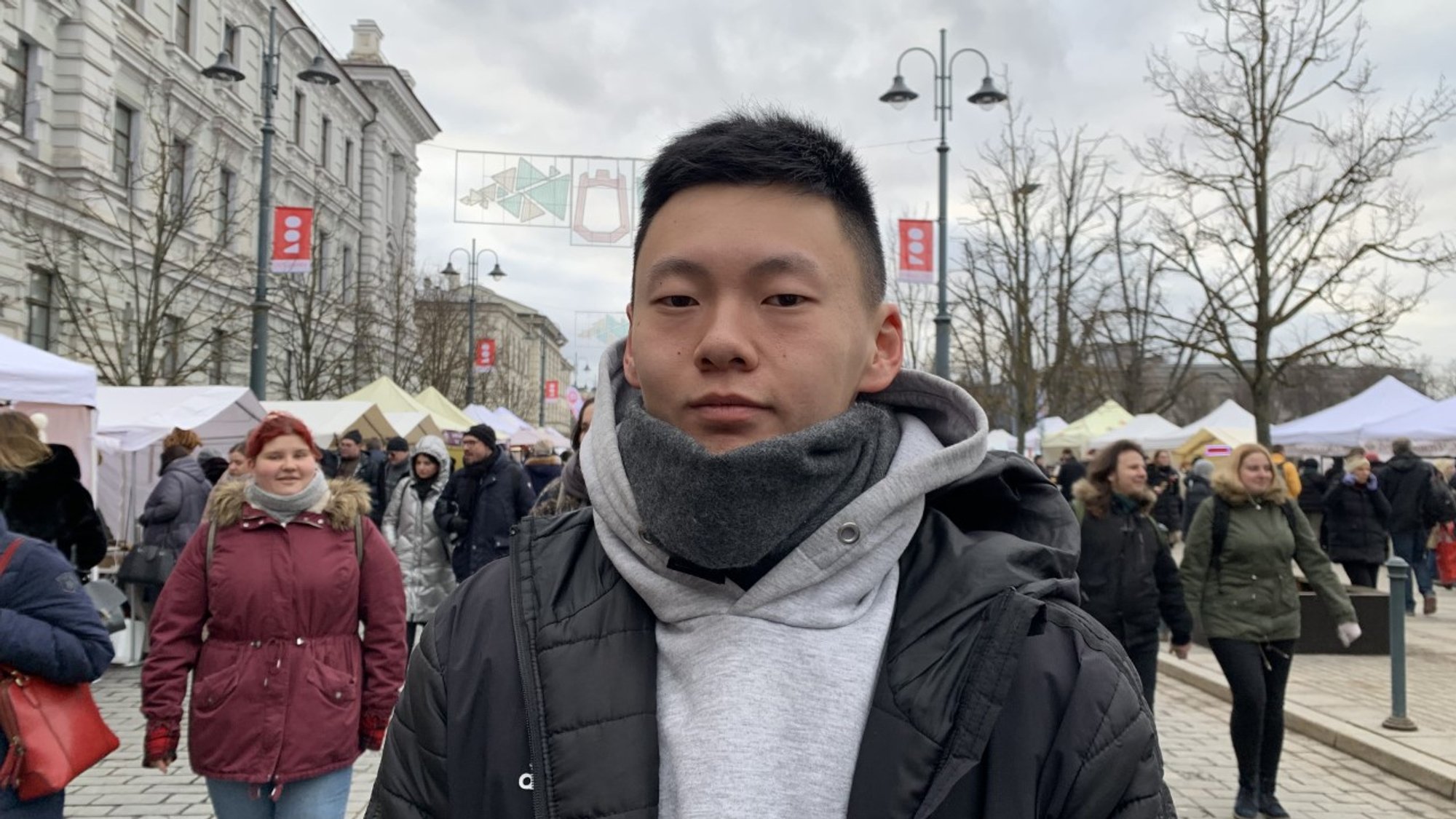 Student from Tashkent St. Casimir's Fair reminds me of Venice Canival