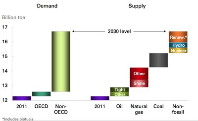 Trečio pasaulio šalių energetiniai poreikiai 2030 metais bus milžiniški (BP iliustr.)
