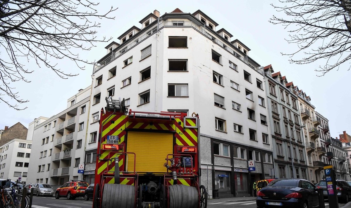 Strasbūre per gaisrą daugiabutyje žuvo penki žmonės