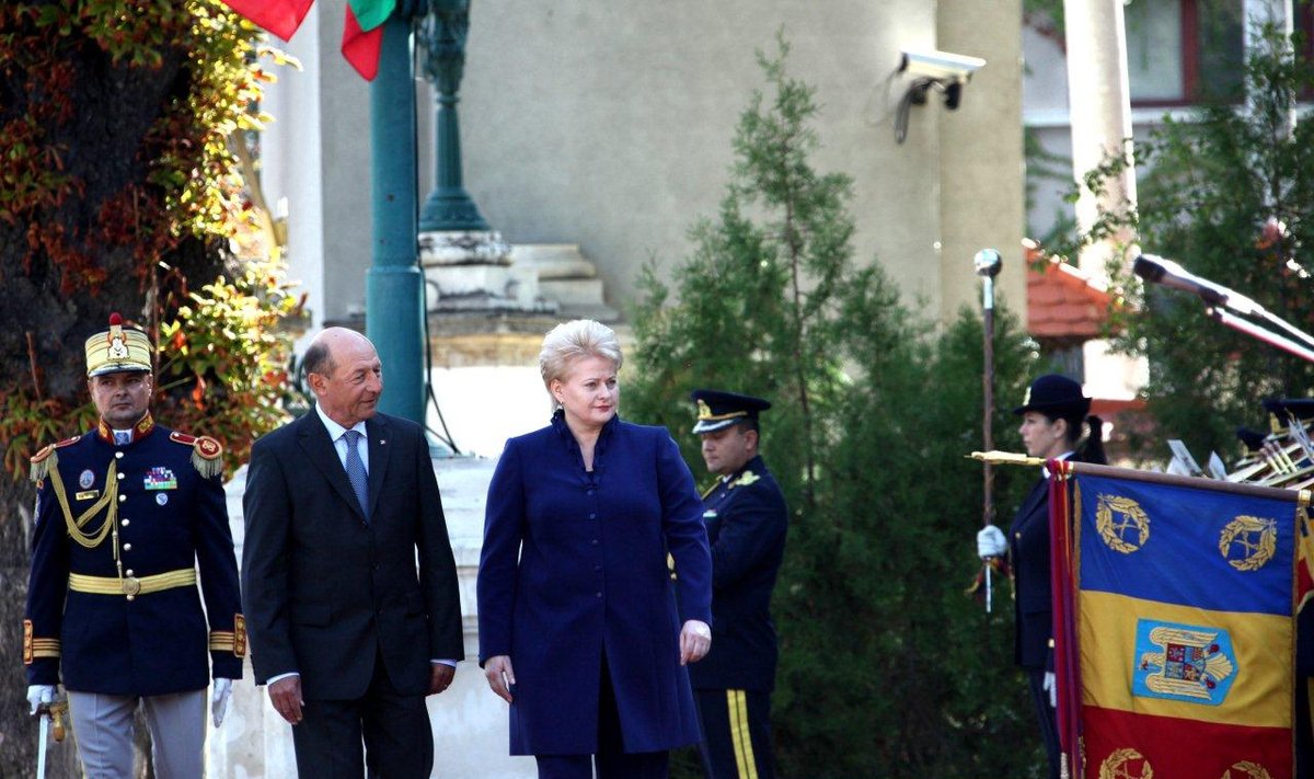 Traianu Basescu ir Dalia Grybauskaitė president.lt nuotr.