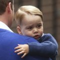 Princas George'as su tėčiu aplankė savo mažąją sesutę
