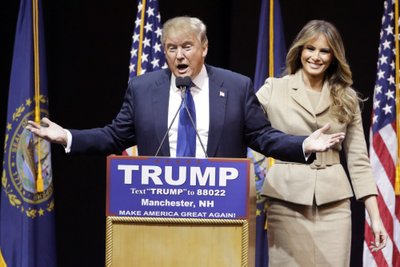 Donaldas Trumpas su žmona Melania