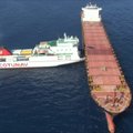 Italijos pakrantės apsauga nufilmavo, kaip netoli Korsikos susidūrus laivams išsiliejo nafta