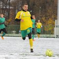 Lietuvoje rungtyniaujantis futbolininkas iš Ispanijos: niekada anksčiau nežaidžiau ant sniego