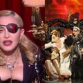 Paaiškino, kodėl skandalą „Eurovizijos“ scenoje sukėlusi Madonna pasirodė su akies raiščiu