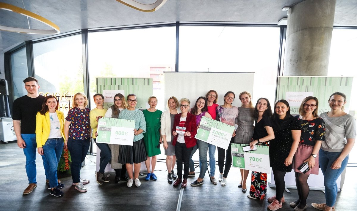 Pirmąjį Lietuvoje moterų inovacijų sprintą laimėjo laiko apskaitos aplikacija