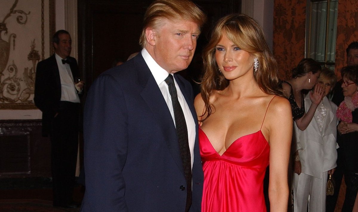 Donaldas Trumpas ir Melania Trump. 2005 m.