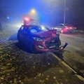 Eismo nelaimė Vilniuje – girtas „Volvo“ vairuotojas išlėkė į priešpriešinę eismo juostą ir rėžėsi į „Hyundai“