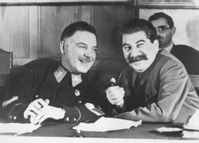 Josifas Stalinas ir Klimentas Vorošilovas
