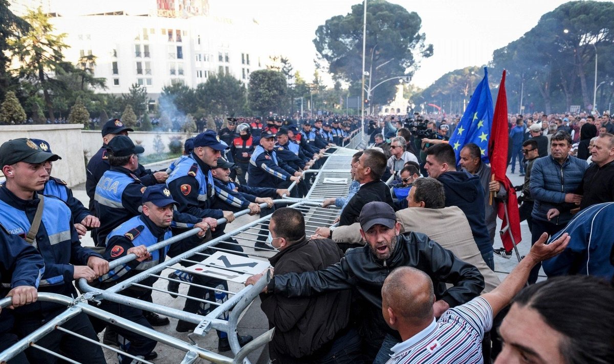Protestai Albanijoje