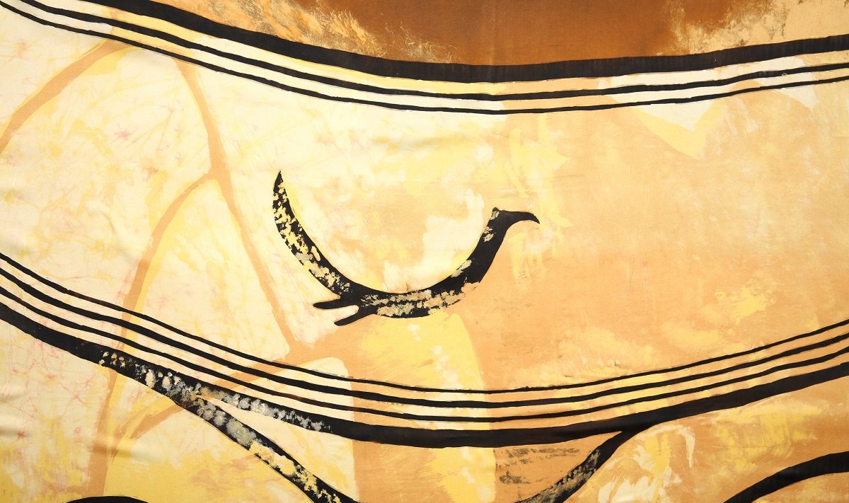Eglės karūna vizualas Šilko-batika