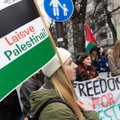 Kaune surengtas palestiniečius palaikantis protestas