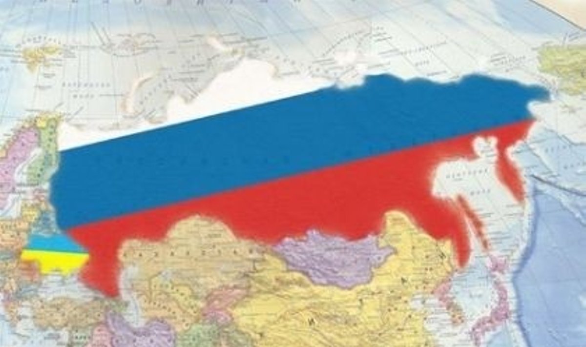 Карта: Россия - Украина