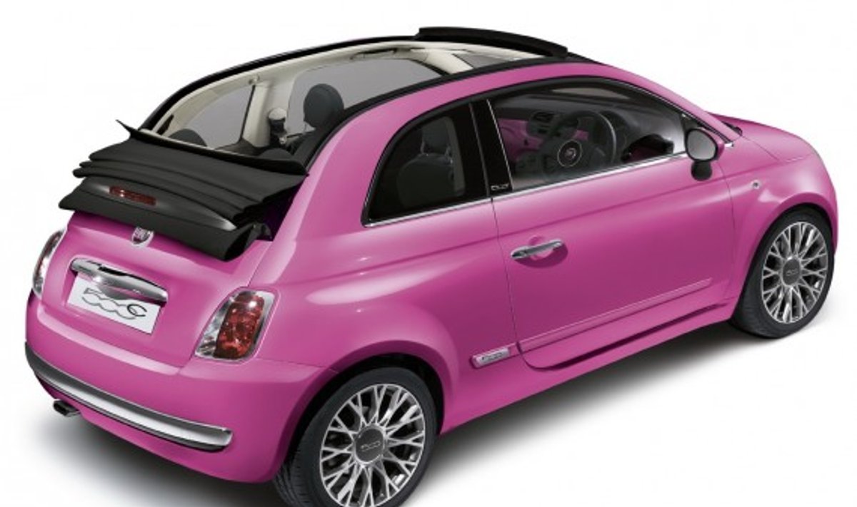 Fiat 500C Pink